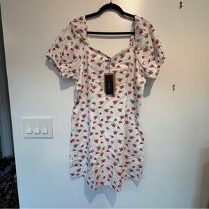 Vero Moda White Floral Mini Dress